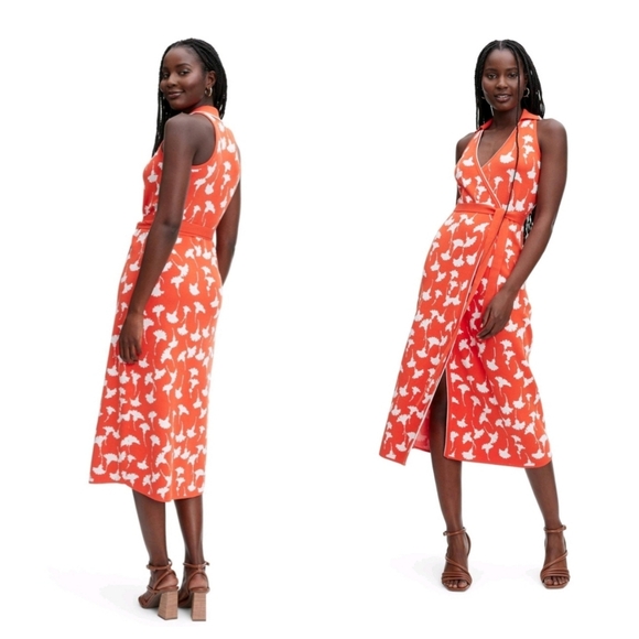 Diane Von Furstenberg Dresses & Skirts - DVF x Target Sweater Knit Midi Wrap Dress